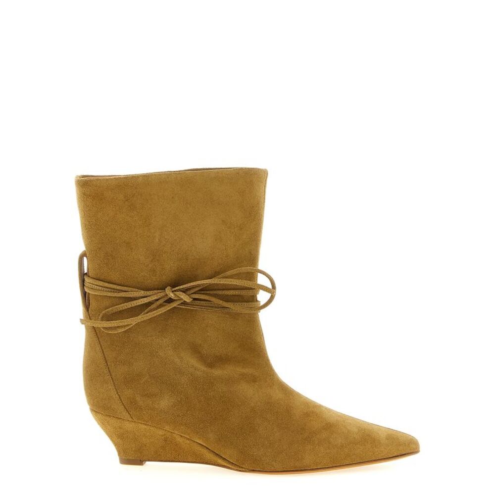 ODISSI Beige Calfskin Ankle Women's Boots